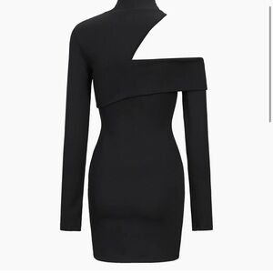 Commence One Shoulder Black Dress